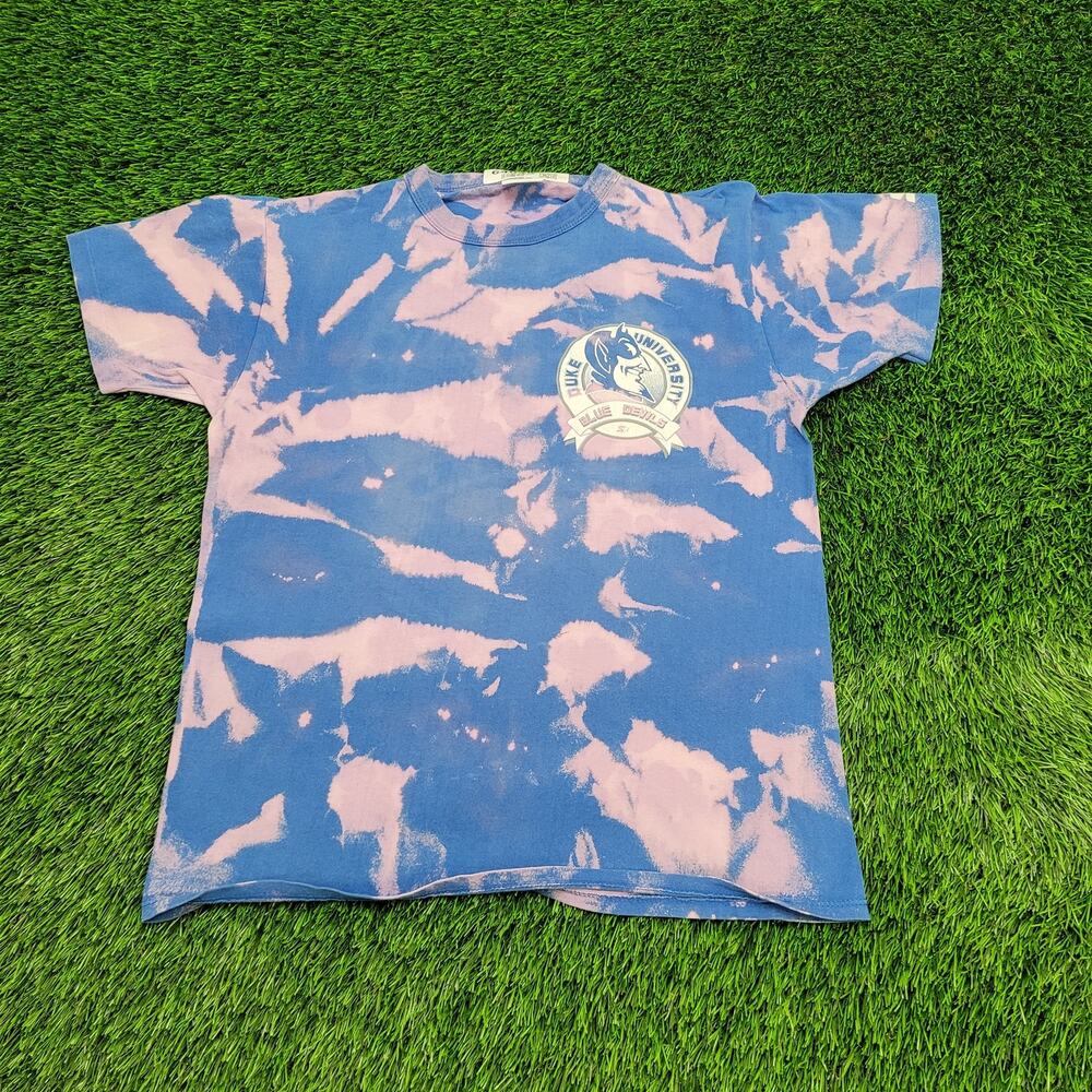 Vintage 1990 Duke-University Shirt Medium 19x24 Blue-Devils